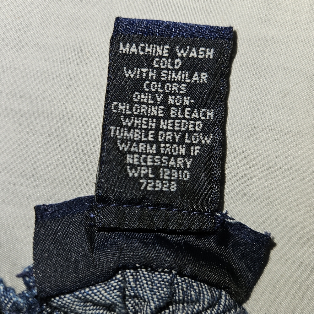 Venezia Jeans Denim Blue Smocked Women's Top - Picture 4 of 6